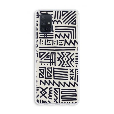 Marrakech print: Galaxy A71 Transparant Hoesje