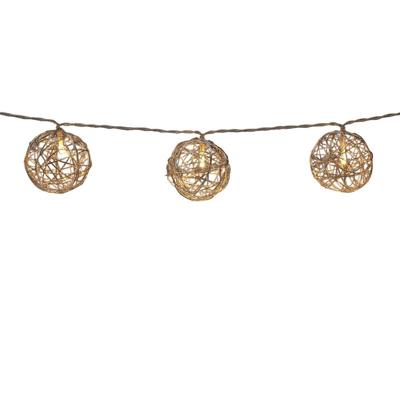LED-lichtkrans Lifetime Zilverkleurig Kerstballen