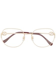 Gucci Eyewear lunettes de vue à monture ronde oversize - Or