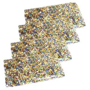 Confetti snippers van papier - 4x - multi colours mix - 1 kilo zak - feestartikelen/versieringen