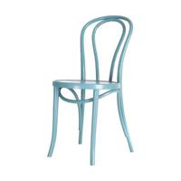 Fameg Vienna Thonet No.14 Houten Bistrostoel Blauw - thumbnail