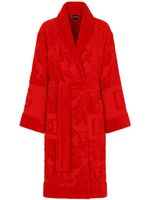 Dolce & Gabbana peignoir en jacquard - Rouge