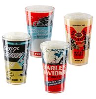 Harley Davidson Vintage Poster Pint Glas Set