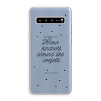 Confetti: Samsung Galaxy S10 5G Transparant Hoesje