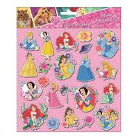 Disney Foamstickers Princess 24 X 20,5 Cm 22-delig Roze - thumbnail