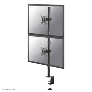 Neomounts FPMA-D550DVBLACK Monitor-tafelbeugel 2-voudig 25,4 cm (10) - 81,3 cm (32) Zwart Zwenkbaar, Roteerbaar, Kantelbaar