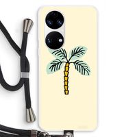Palmboom: Huawei P50 Transparant Hoesje met koord