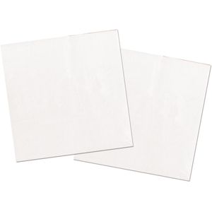 20x stuks servetten van papier wit 33 x 33 cm