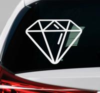 Muurstickers objecten diamant silhouette