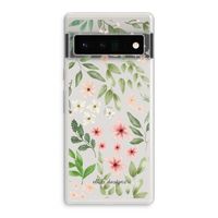 Botanical sweet flower heaven: Google Pixel 6 Pro Transparant Hoesje