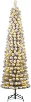 Black Box Trees Charlton Pilar verlichte kerstboom besneeuwd groen 230cm - 180 lampjes