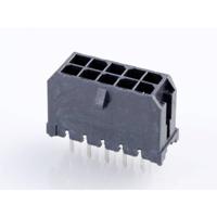 Molex 430451028 Male header, inbouw (standaard) Totaal aantal polen: 10 Rastermaat: 3 mm Inhoud: 1 stuk(s) Tray