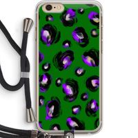 Green Cheetah: iPhone 6 PLUS / 6S PLUS Transparant Hoesje met koord