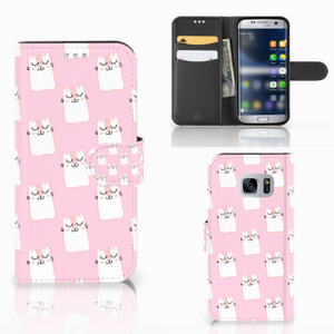 Samsung Galaxy S7 Telefoonhoesje met Pasjes Sleeping Cats