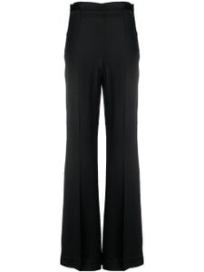 TWINSET pantalon en satin à coupe ample - Noir