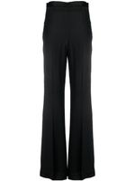 TWINSET pantalon en satin à coupe ample - Noir