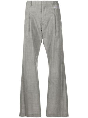 Off-White pantalon de costume à taille basse - Gris