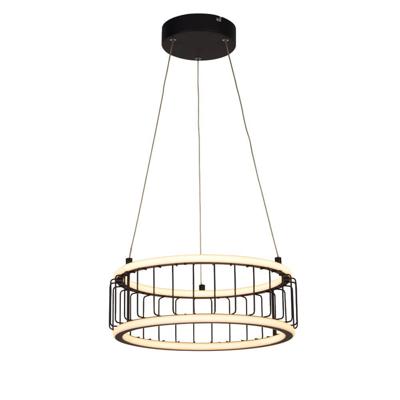 Searchlight Led hanglampCircolo Ø 38cm - 54213-1BK