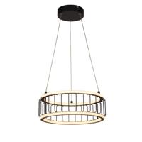 Searchlight Led hanglampCircolo Ø 38cm - 54213-1BK