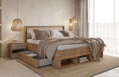 Home365 Houten Bed Imola - Eiken