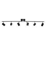 Zwarte plafondbar met 6 GU10 fittingen By Rydens Correct