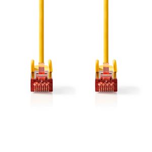 Nedis CAT6 Netwerkkabel | RJ45 Male | RJ45 Male | S/FTP | 0.50 m | Rond | LSZH | Geel | Label - CCGL85221YE05