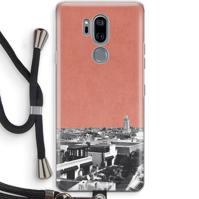 Marrakech Skyline : LG G7 Thinq Transparant Hoesje met koord