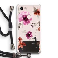 Geschilderde bloemen: Pixel 3 Transparant Hoesje met koord