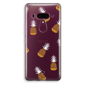 Ananasjes: HTC U12+ Transparant Hoesje