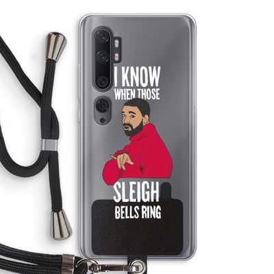 Sleigh Bells Ring: Xiaomi Mi Note 10 Transparant Hoesje met koord