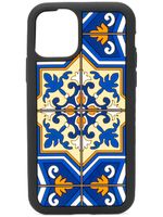 Dolce & Gabbana coque d'Iphone 11 Pro à imprimé carreaux - Noir