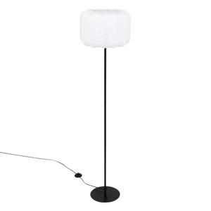 Atmosphera Vloerlamp Tobias - metaal - zwart/wit - H150 cm - Leeslamp - Designlamp - statief lamp