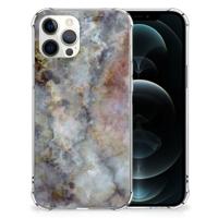 iPhone 12 Pro Max Anti-Shock Hoesje Marmer Grijs
