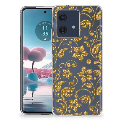 Motorola Edge 40 Neo | TPU Case | Gouden Bloemen