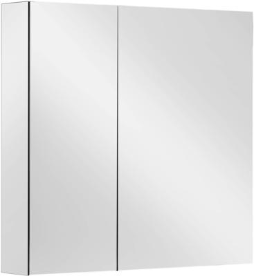 Ben Vario Spiegelkast rechts 2 ongelijke delen met spiegelmelamine omtrokken zijpanelen 70x14x75 cm