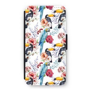 Bloemen tukan: iPhone 12 Flip Hoesje