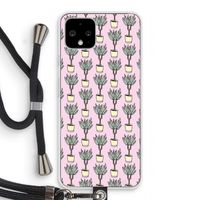 Boompje: Pixel 4 Transparant Hoesje met koord