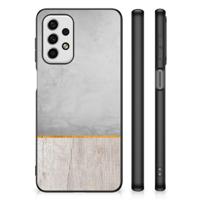 Samsung Galaxy A23 Houten Print Telefoonhoesje Wood Concrete