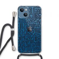 Moroccan Print: iPhone 13 mini Transparant Hoesje met koord