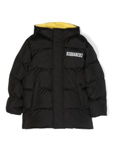 DSQUARED2 KIDS veste matelassée à capuche - Noir