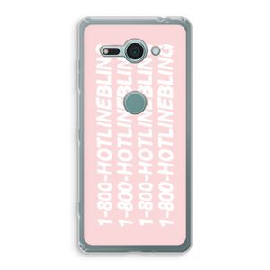 Hotline bling pink: Sony Xperia XZ2 Compact Transparant Hoesje