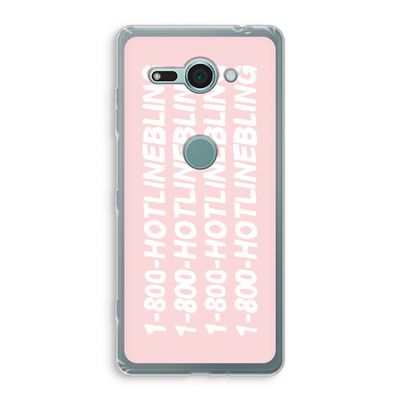 Hotline bling pink: Sony Xperia XZ2 Compact Transparant Hoesje