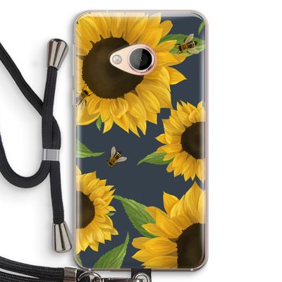 Sunflower and bees: HTC U Play Transparant Hoesje met koord