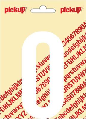 Plakletter Nobel Sticker witte letter O - Pickup