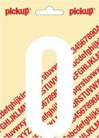 Plakletter Nobel Sticker witte letter O - Pickup