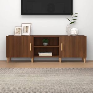 Tv-meubel 150x30x50 cm bewerkt hout bruineikenkleurig