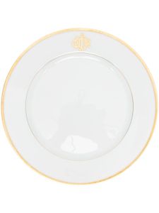 Christian Dior Pre-Owned assiette en porcelaine à logo - Blanc