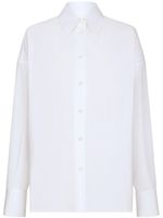 Dolce & Gabbana pointed-collar drop-shoulder shirt - Blanc