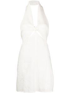 Cult Gaia robe Rumi à coupe courte - Blanc