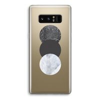Marmeren cirkels: Samsung Galaxy Note 8 Transparant Hoesje